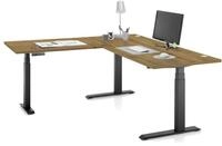 Stella Trading Ben 13 Eck-Schreibtisch h&ouml;henverstellbar elektrisch, Eiche Artisan -