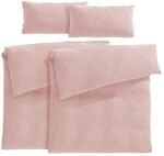 Pure Label Musselin Bettw&auml;sche 4tlg 2x135x200+2x40x80 - Rosa