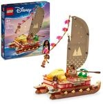 LEGO ǀ Disney Vaiana 2: Vaianas Abenteuerflo&szlig; - Spielzeug Boot mit Textilsegel,