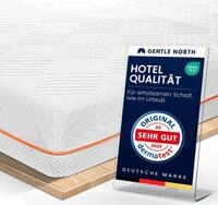 Hochwertiger Topper 80x200cm 7cm hoch - H2/H3 Matratzentopper mit weicher Gel-Memory-