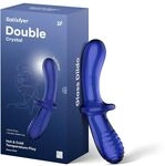 Satisfyer Double Crystal 20 cm G-Punkt Glas-Dildo | Borosilikatglas | Glatte und