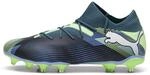 Puma Unisex Adults Future 7 Match FG/AG Soccer Shoe, Gray Skies-Puma White-Fizzy