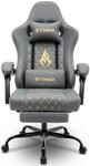 Symino Gaming Stuhl - Ergonomischer B&uuml;rostuhl im Racing Style, 200 kg Belastbarkeit,