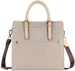bugatti Ella Handtasche L f&uuml;r Damen, Frauen Tasche gro&szlig;, Damenhandtasche in beige