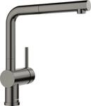 BLANCO LINUS-S | K&uuml;chenarmatur in satin dark steel | Hochdruck | Mit...