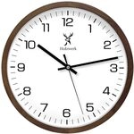Holzwerk Germany Natur Holz Wanduhr Holz-Uhr Vintage lautloses Uhrwerk ohne