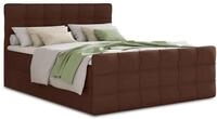 Sofnet Boxspringbett Best Lux mit Fu&szlig;teil, 2 Bettk&auml;sten und Topper - Doppelbett,