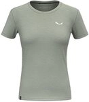 Salewa Eagle Minilogo Merino T-Shirt Women, Green, M