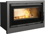 KRATKI Kamineinsatz aus Stahl KASETA 8kW &Oslash;160 BImSchV 2 EEK A+ schwarz 