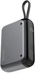 Nevox Powerbank 10000mAh mit integriertem USB-C Kabel, 30W Power Delivery