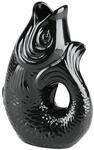 Giftcompany Monsieur Carafon Vase/Karaffe Fisch S schwarz 1,2l
