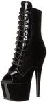 Pleaser Damen Adore-1021 Stiefel, Schwarz (Schwarz), 39 EU