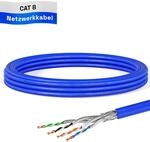 HB-DIGITAL 5m CAT 8 Netzwerkkabel LAN Kabel Verlegekabel Ethernet Installationskabel