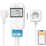 Meross Temperaturregler Smart Thermostat Steckdose f&uuml;r HomeKit Digital WLAN WiFi