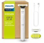 Philips OneBlade Intimate, Intimrasur, Trimmen & Rasieren mit extra Hautschutz, F&uuml;r