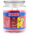 Haribo Duftkerze im Glas | Cozy Home 510g | Duftkerze Apfel-Zimt | 2 Dochte 