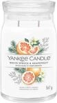 Yankee Candle Signature Duftkerze, wei&szlig;e Fichte und Grapefruit, gro&szlig;e Kerze im Glas
