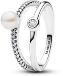 Pandora Timeless Ring, Sterlingsilber, mit wei&szlig;er, behandelter...