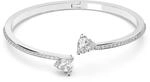 Swarovski Mesmera Soul Armreif, Herz, Weiss, Rhodiniert