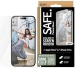 Panzer Glass SAFE Ultra Wide Fit Displayschutzfolie f&uuml;r Apple iPhone 16 Plus/15