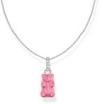 THOMAS SABO x HARIBO &ndash; Halskette mit Pinkem Goldb&auml;ren &ndash; Silberkette mit Zirkonia