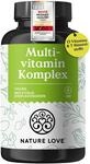 Nature Love Multivitamin Komplex &ndash; 180 vegane Kapseln &ndash; Vitamine A-Z &