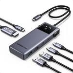 UGREEN Uno 6 in 1 USB-C Hub mit 10Gbps USB-C & USB-A Datenanschl&uuml;ssen 4K@60Hz HDMI