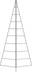 vidaXL Metall-Weihnachtsbaum zum Dekorieren Schwarz 210 cm, Weihnachtsbaum,