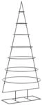 vidaXL Metall-Weihnachtsbaum f&uuml;r Dekorationen Schwarz 180 cm, Weihnachtsbaum,