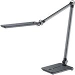 Hansa LED Tischleuchte Wave grau metallic, stufenlos dimmbar, 3...