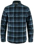 Fj&auml;llr&auml;ven Herren Singi Heavy Flannel Hemd, Dark Navy/Indigo Blue, L