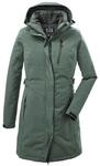killtec Damen Funktionsparka/Parka mit abzippbarer Kapuze KOW 165 WMN PRK, gr&uuml;ngrau,