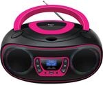 Denver DAB+ Boombox Mit DAB+/FM-Radio, Bluetooth-Funktion,Pink