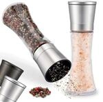 ZOLMER&reg; Gew&uuml;rzm&uuml;hle 2er Set mit Verstellbarem Keramikmahlwerk - Edle Salzm&uuml;hle &