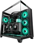 Mars Gaming MC-3C, Gaming-ATX-Geh&auml;use, 3D-Panoramablick mit Dreifach-geh&auml;rtetem
