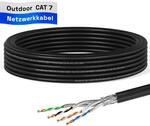 HB-DIGITAL 10m CAT 7 Netzwerkkabel Outdoor LAN Kabel Verlegekabel S/FTP AWG23 doppelt