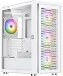 SILENTWARE Air 100 White Midi Tower PC-Geh&auml;use, Gro&szlig;e Metall Mesh-Front,