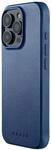Mujjo Leather Case iPhone 16 Pro Blau