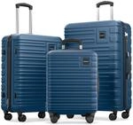 Travely Polycarbonat Koffer Set 77cm, 67cm, Handgep&auml;ck Koffer in einem Set,...