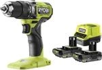 RYOBI 18 V ONE+ Brushless Akku-Schlagbohrschrauber RPD18BL1-2C20S, 54 Nm Drehmoment,