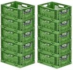 PROREGAL SuperSparSet 10x Stabile Profi-Klappbox Chameleon in Industriequalit&auml;t 