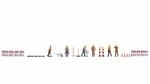 NOCH&reg; Figuren-Themenwelt &bdquo;Stra&szlig;enarbeiten, 6X Bauarbeiter, 1:87 (H0) f&uuml;r