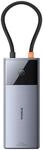 Hub 6in1 Baseus Metal Gleam 2 Series, USB-C to 2xUSB 3.0 USB-C HDMI USB-C PD Ethernet