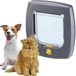 Ferplast Katzenklappe, Hundeklappe, Katzent&uuml;r f&uuml;r glasscheiben, Pendelt&uuml;r f&uuml;r