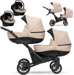 KUNERT BOOSTER 3in1 2in1 Kinderwagen Komplettset Zwillingskinderwagen Babywagen