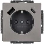 Busch-Jaeger 20 EUCB2USBAC-866 SCHUKO&reg;-/USB-A+C Steckdose Safety+ Plattform 63