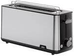 Braun Toaster PurShine HT 1610 BK, 25cm Brot Schlitz, 8 Br&auml;unungsgrade, Aufw&auml;rm- &