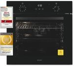Exquisit Einbaubackofen EBE278-H-020 schwarz | EEK: A | 75 l Garraum | Hei&szlig;- &