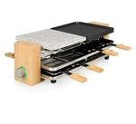 Princess Pure 8 Raclette Antihaftbeschichtung, 8 Pf&auml;nnchen Schwarz, Stein,...