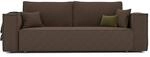 GREKPOL Schlafsofa mit Bettkasten 240x105 - Cord Braun Sofa mit schlaffunktion -